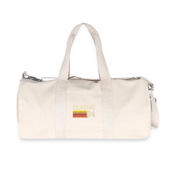 Retro Classic 84 – Born 1984 Vintage Birthday - Recycled Canvas Sports Bag by Stanley/Stella - natural - Front