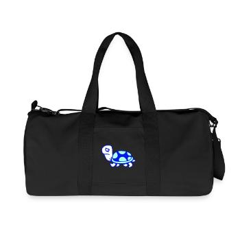 Turtle Fear Shy Sad Unhappy - Recycled Canvas Sports Bag by Stanley/Stella - black - Front