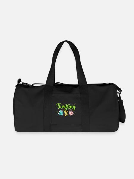 Thrift Shopper Thrifting It Thrift Store - Recycelte Canvas-Sporttasche von Stanley/Stella - Schwarz