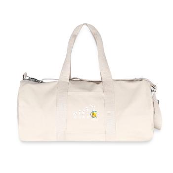 Freitag Wochenende Bierliebhaber Biertrinker - Recycelte Canvas-Sporttasche von Stanley/Stella - Naturweiß - Vorne
