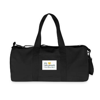 Pour les animaux dans le besoin - Sac de sport en toile recyclée Stanley/Stella - noir - Devant