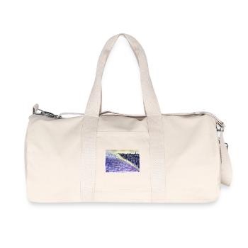 Purple City Dusk Aussichtspunkt - Recycelte Canvas-Sporttasche von Stanley/Stella - Naturweiß - Vorne