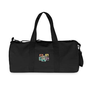 Couvreur parlant de Rétro Collage - Sac de sport en toile recyclée Stanley/Stella - noir - Devant
