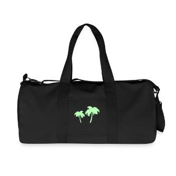 Duo Silhouettes des Palmiers Tropicaux - Sac de sport en toile recyclée Stanley/Stella - noir - Devant