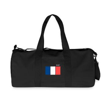 Rugby French Flag - Recycled Canvas Sports Bag by Stanley/Stella - black - Front