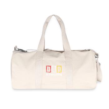 Papa est tout Chemise - Sac de sport en toile recyclée Stanley/Stella - blanc naturel - Devant