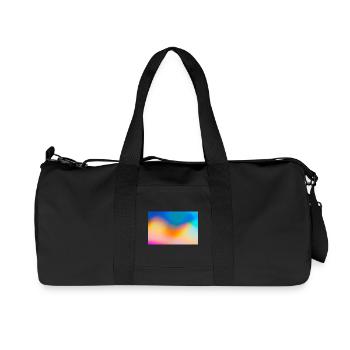 Color Waves Gradient Backdrop - Recycled Canvas Sports Bag by Stanley/Stella - black - Front