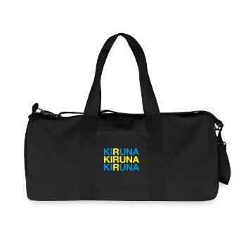 KIRUNA Sweden Flag Swedish Flag - Recycled Canvas Sports Bag by Stanley/Stella - black - Front