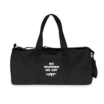 no wummen no cry Frieden Peace Statement Pazifist - Recycelte Canvas-Sporttasche von Stanley/Stella - Schwarz - Vorne