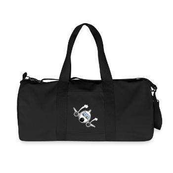 Plane with face - Recycled Canvas Sports Bag by Stanley/Stella - black - Front