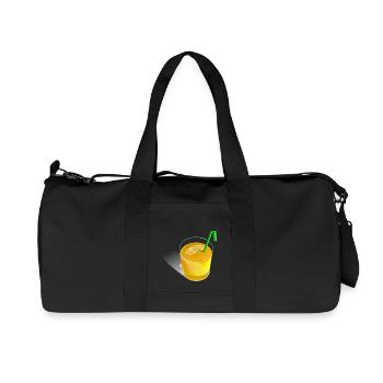 Orange Juice Saft - Recycelte Canvas-Sporttasche von Stanley/Stella - Schwarz - Vorne