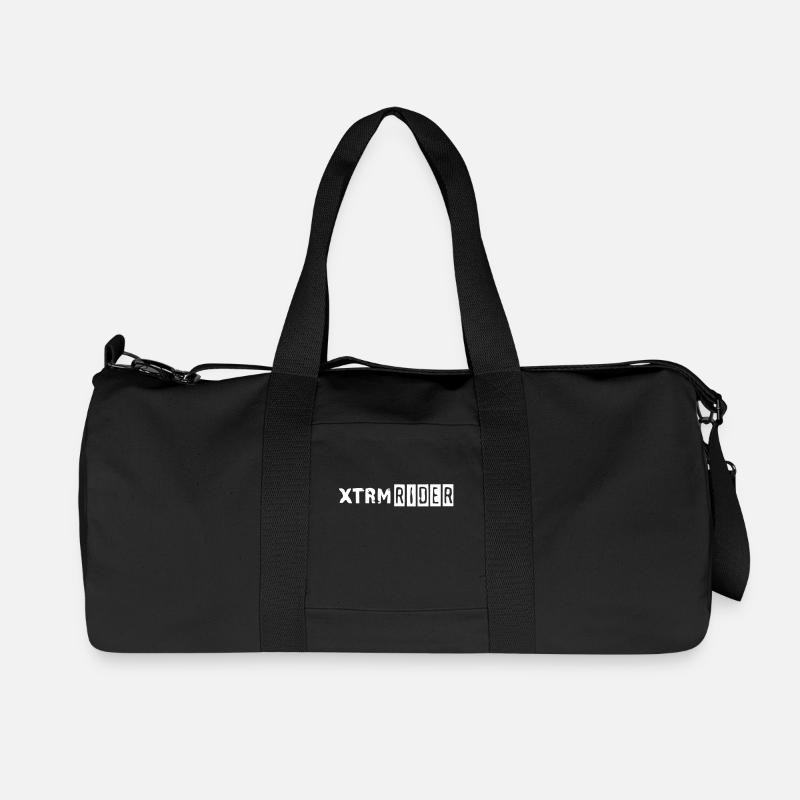 xtrm_rider_vec_2de - Recycelte Canvas-Sporttasche von Stanley/Stella - Schwarz