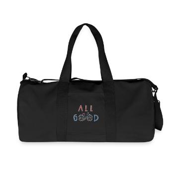 Biker Bicycle Biker Statement - Recycled Canvas Sports Bag by Stanley/Stella - black - Front