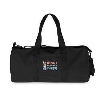 Rabbit Rabbit - Recycled Canvas Sports Bag by Stanley/Stella - black - Front