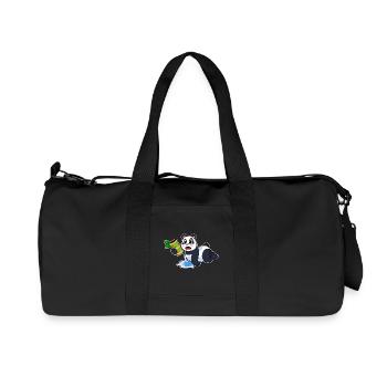 Panda Bamboo - Recycled Canvas Sports Bag by Stanley/Stella - black - Front