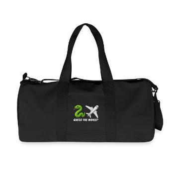 Devinez le film Drôle Humoristique - Sac de sport en toile recyclée Stanley/Stella - noir - Devant