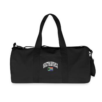 Südafrika South Africa Flagge - Recycelte Canvas-Sporttasche von Stanley/Stella - Schwarz - Vorne