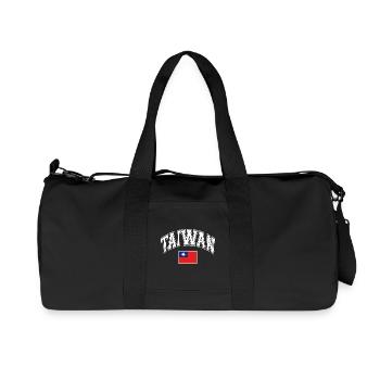 Taiwan flag - Recycled Canvas Sports Bag by Stanley/Stella - black - Front