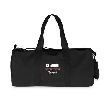 Saint-Anton - Sac de sport en toile recyclée Stanley/Stella - noir - Devant