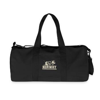Norvège Pêche - Sac de sport en toile recyclée Stanley/Stella - noir - Devant