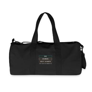 Papy Petit-fils Grand-père Grand-père - Sac de sport en toile recyclée Stanley/Stella - noir - Devant
