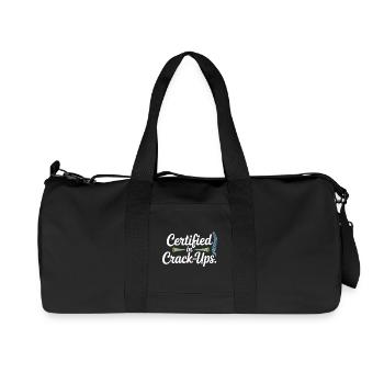 Lizenzierte DC Klinische Wirbelwirbelintegrität - Recycelte Canvas-Sporttasche von Stanley/Stella - Schwarz - Vorne