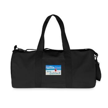 COCKTAILS - Recycelte Canvas-Sporttasche von Stanley/Stella - Schwarz - Vorne