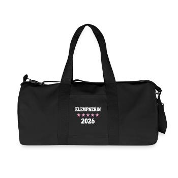 Klempnerin 2026 Beruf Job Arbeit Ausbildung Lehre - Recycelte Canvas-Sporttasche von Stanley/Stella - Schwarz - Vorne