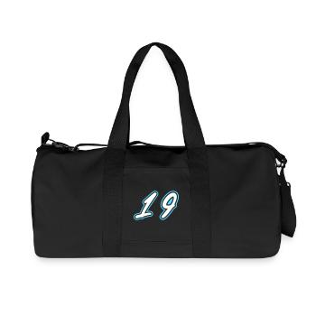 Symbole numérique 19 - Sac de sport en toile recyclée Stanley/Stella - noir - Devant