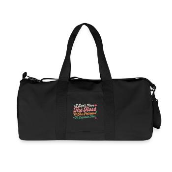 I Don’t Have The Patience To Explain This - Recycled Canvas Sports Bag by Stanley/Stella - black - Front