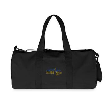 Big Ben - Recycelte Canvas-Sporttasche von Stanley/Stella - Schwarz - Vorne