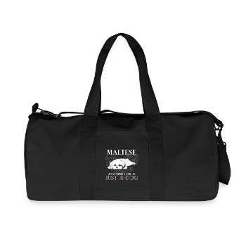 Maltese Anything Else Is Just A Dog - Recycelte Canvas-Sporttasche von Stanley/Stella - Schwarz - Vorne