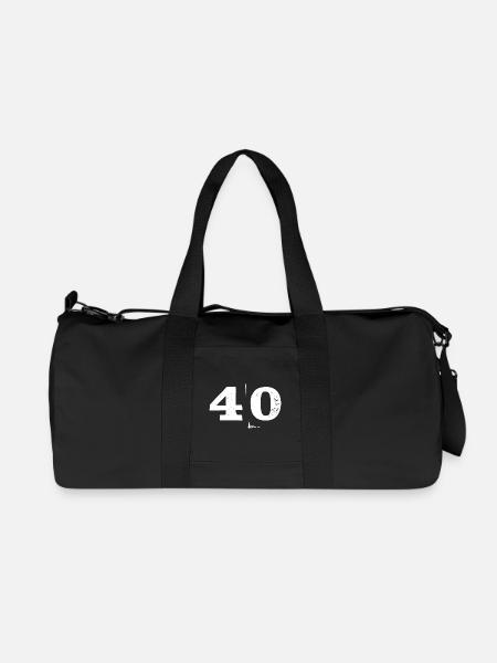 40 Geburtstag runder Geburtstag - Recycelte Canvas-Sporttasche von Stanley/Stella - Schwarz