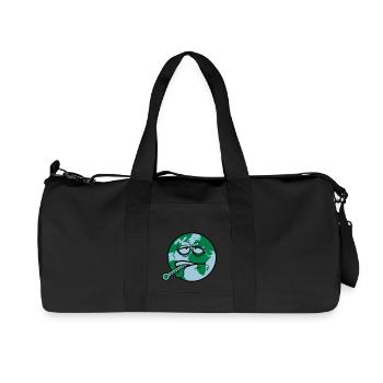 virus de la terre virus bactéries thermomètre l'humanité - Sac de sport en toile recyclée Stanley/Stella - noir - Devant