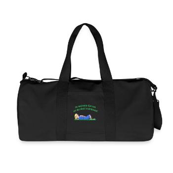 Mein Garten - Recycelte Canvas-Sporttasche von Stanley/Stella - Schwarz - Vorne