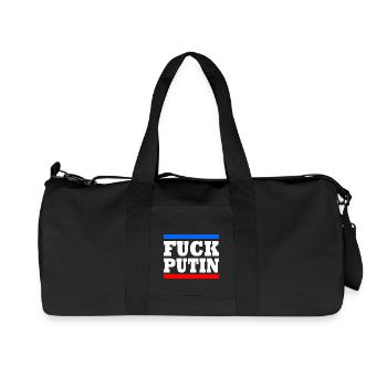 Fuck putin - Sac de sport en toile recyclée Stanley/Stella - noir - Devant