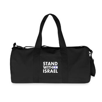 stand with israel - Recycled Canvas Sports Bag by Stanley/Stella - black - Front