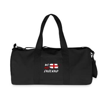 Wir sind England Flaggen Design - Recycelte Canvas-Sporttasche von Stanley/Stella - Schwarz - Vorne