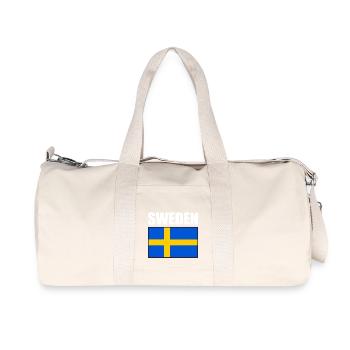 Suède - Sac de sport en toile recyclée Stanley/Stella - blanc naturel - Devant