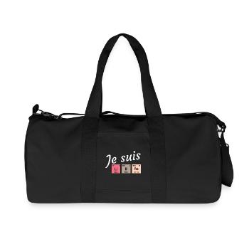 Je suis libre en éléments périodiques - Sac de sport en toile recyclée Stanley/Stella - noir - Devant