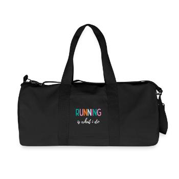 Running is What I Do - Recycled Canvas Sports Bag by Stanley/Stella - black - Front