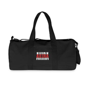 t-shirt Akira t-shirt gift idea stacked text - Recycled Canvas Sports Bag by Stanley/Stella - black - Front