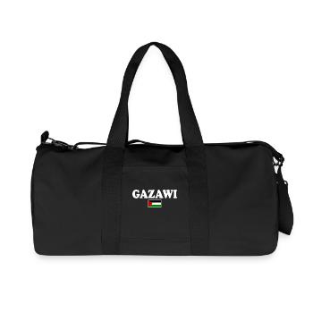 Gazawi gaza - Recycelte Canvas-Sporttasche von Stanley/Stella - Schwarz - Vorne
