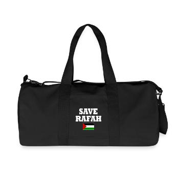 Save rafah - Recycled Canvas Sports Bag by Stanley/Stella - black - Front