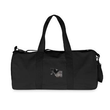 Pferde T-shirt Geschenk Reiter  - Recycelte Canvas-Sporttasche von Stanley/Stella - Schwarz - Vorne