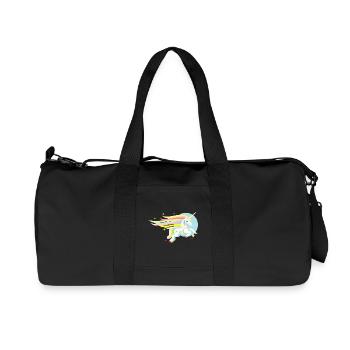 Delicate unicorn in pastel-dreamy & magical - Recycled Canvas Sports Bag by Stanley/Stella - black - Front