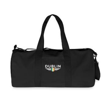 T-shirt Dublin pour les supporters irlandais - Sac de sport en toile recyclée Stanley/Stella - noir - Devant