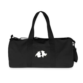 Basel-Stadt Switzerland - Recycled Canvas Sports Bag by Stanley/Stella - black - Front