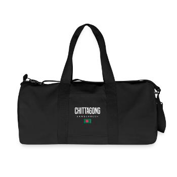 Chittagong, Bangladesh - Recycled Canvas Sports Bag by Stanley/Stella - black - Front