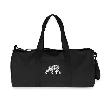 Gorille Tribal - Sac de sport en toile recyclée Stanley/Stella - noir - Devant
